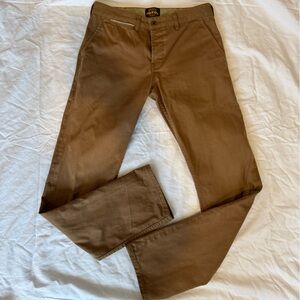 Men's BraveStar Selvedge Chino Brown Pants